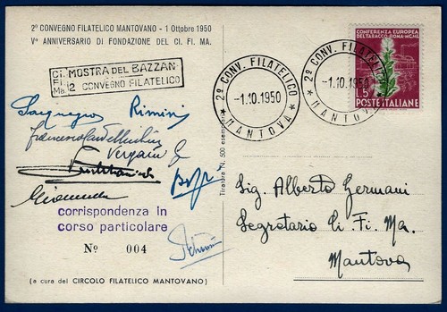 1950 cartolina da - cartolina, mantova