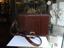 Borsa RECO'S Alta Moda vero PITONE tracolla Authentic VINTAGE Bag Python NEW