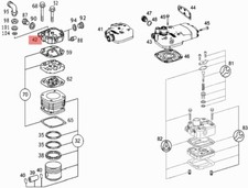 MERCEDES TRUCK LKW ACTROS OM501/502 TESTATA CILINDRO COMPRESSORE OEM A5411311119