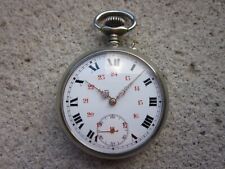 OROLOGIO DA TASCA CASSA ACCIAIO QUADRANTE CERAMICA PORCELLANA CIPOLLA TASCHINO