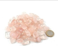 4x Quarzo Rosa Burattato