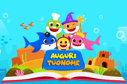 Cialda baby shark - cialda, decorazione