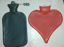 COPPIA DI BORSA ACQUA CALDA VINTAGE IN GOMMA ANNI 60 