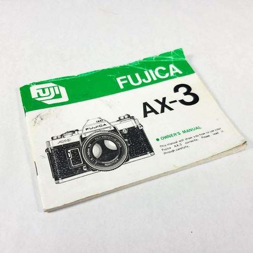 Manuale uso fujica - fujica, ax-3