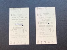 N 2 BIGLIETTI TICKET TRENO