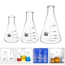 3 Pcs Glass Flasks Beuta