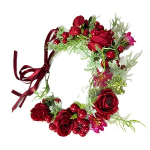 Fascia rosa floreale - , corona