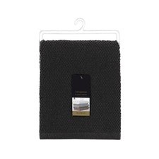 Asciugamano Bagno Telo Viso Corpo Doccia Nero 55x100 Cm Tovaglia 100% Cotone