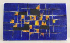 DESIGN LASTRA SMALTATA A MURO VINTAGE ANNI 70 QUADRO ASTRATTO SMALTO