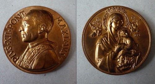 Mistruzzi medaglia bronzo - medaglia, pio