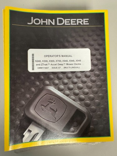 John deere s240 940 - deere, 7