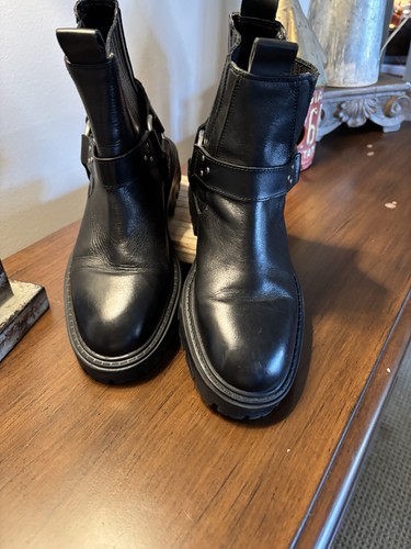 Stivaletti biker zara pelle - zara,