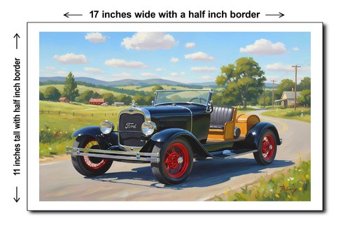 Poster ford modello 1927 - ford, a