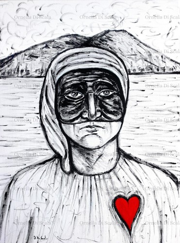 Maschera pulcinella napoli - maschera,
