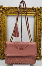 TORY BURCH BORSA FLEMING A SPALLA o Tracolla Pelle Rosa CONDIZIONI ECCELLENTI