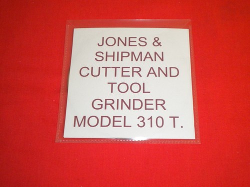 Jones shipman 310 t - &,