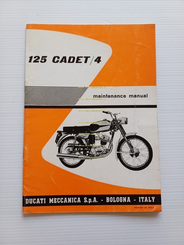 Ducati 125 cadet manuale uso - manuale,