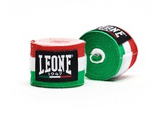 LEONE FASCE SOTTOGUANTO PUGILATO   AB705 08  BENDAGGI DA 3,5 M TRICOLORE