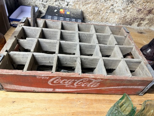 Cassa bibite vintage legno - vintage, in