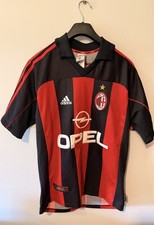 Maglia Rui Costa #10 AC Milan 2002/03 Adidas S Vintage Originale Italia Jersey