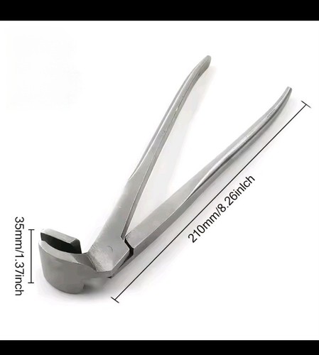 Pinza diritta curva lamiera - 1,