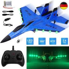 Telecomando aereo radiocomandato RTF aereo con luce notturna LED 2,4 GHz con 2 batterie