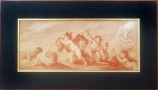 M. Bova after Bartolozzi stampa antica Medusa mitologia pegaso 1781 stipple