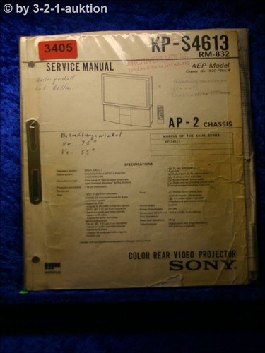 Manuale servizio sony - manuale,