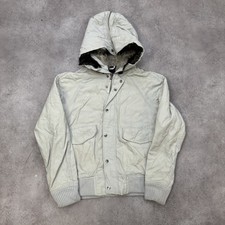 Woolrich Giacca Militare Uomo Large MA 2 Bomber Trapuntato, Beige