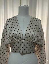 Camicia Crop Zara Schiena Scoperta Taglia M