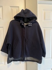 Giacca con cappuccio Zara blu