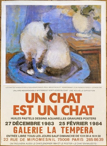 Chat est poster - un,