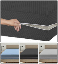 Coprimaterasso ANTI CIMICE Cerniera Protezione Totale Rivestimento Zip King Tutte le Taglie