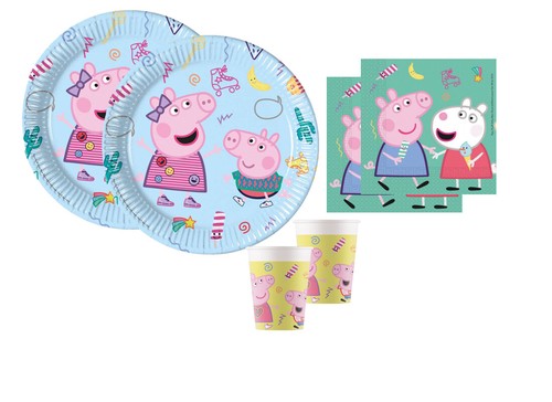 Kit festa peppa pig piatto - kit,