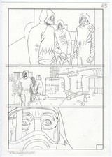 SERGIO E PAOLO ZANIBONI - TAVOLA ORIGINALE DIABOLIK