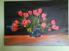 Quadro dipinti a mano su tela, con colori a olio.  Munita di gancetto mis.70x50