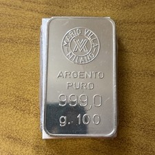 LINGOTTO ARGENTO 100 Grammi