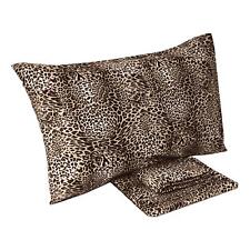 Set lenzuola completo matrimoniale letto 2 piazze 100% cotone stampa maculato