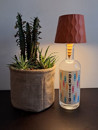 Lampada bottiglia gin drytto - lampada,