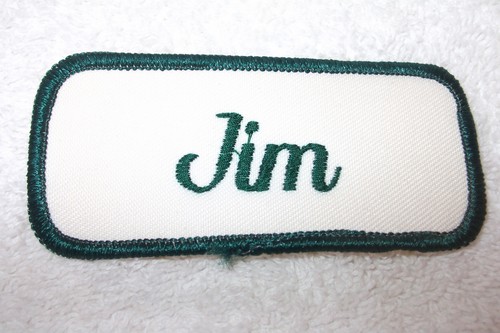 Jim usato ricamato vintage - jim,