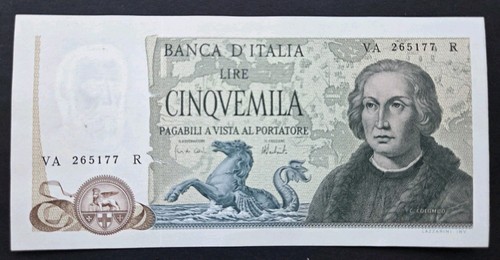 5000 lire colombo ii tipo - ii,