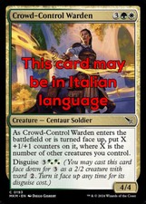 MTG CROWD-CONTROL WARDEN FOIL EXC - GUARDIA ANTISOMMOSSA 193 - MKM - MAGIC