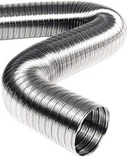 TUBO FLESSIBILE ESTENSIBILE CAPPA CUCINE FORNO 3MT ALLUMINIO 300° MF Ø80 /300