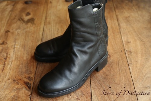 Gucci stivali neri pelle - gucci,