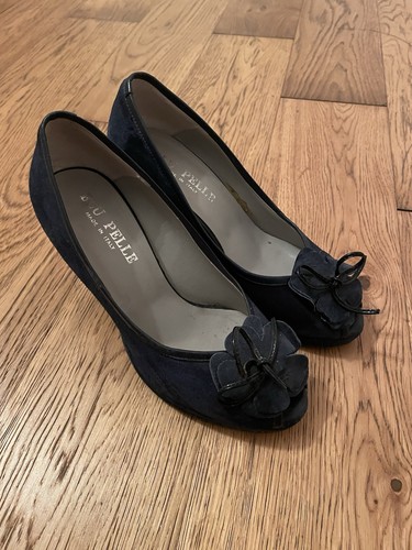 Blu pelle scarpe shoes - blu,