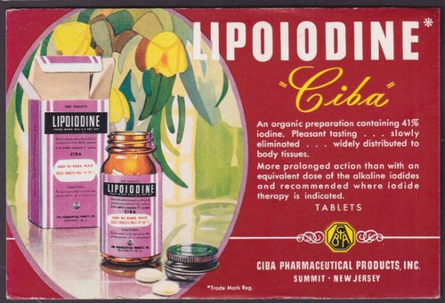 Ciba lipoiodio per ioduro - per,