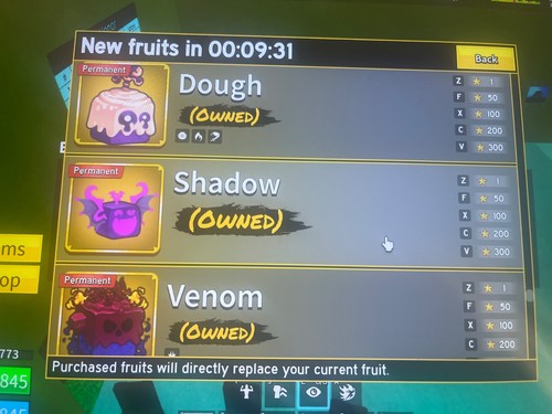Permanent fruits - , in