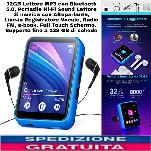 Lettore musicale 32gb - lettore,