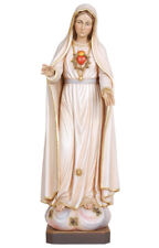 Statua Madonna di Fatima quinta Apparizione in legno