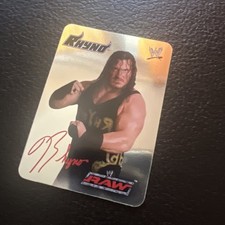 signed WWE Smackdown Raw (2004) Card ITA - 23/132 Rhyno Silver Holo